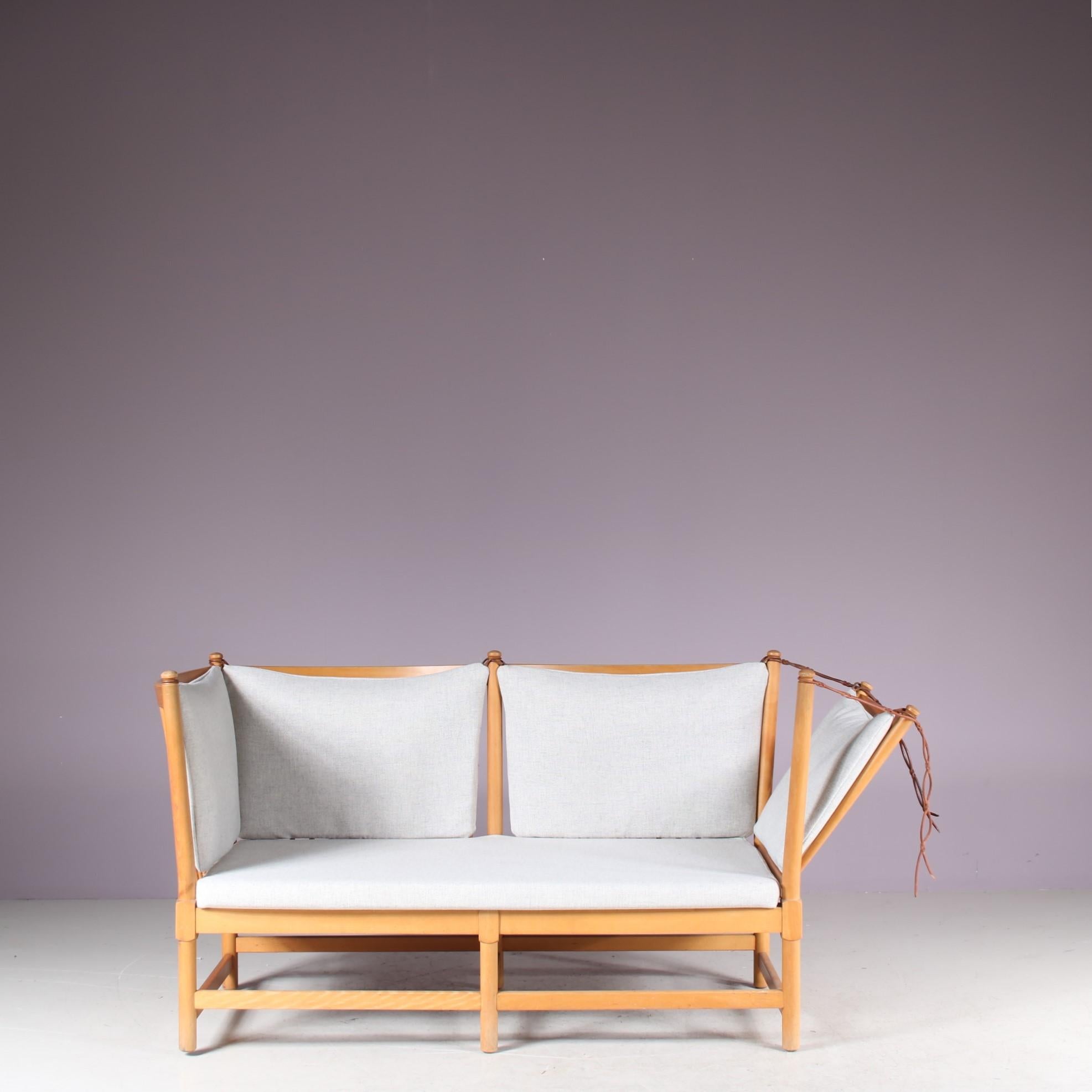20ième siècle Canapé Spokeback par Børge Mogensen pour Fritz Hansen, Danemark, 1963 en vente