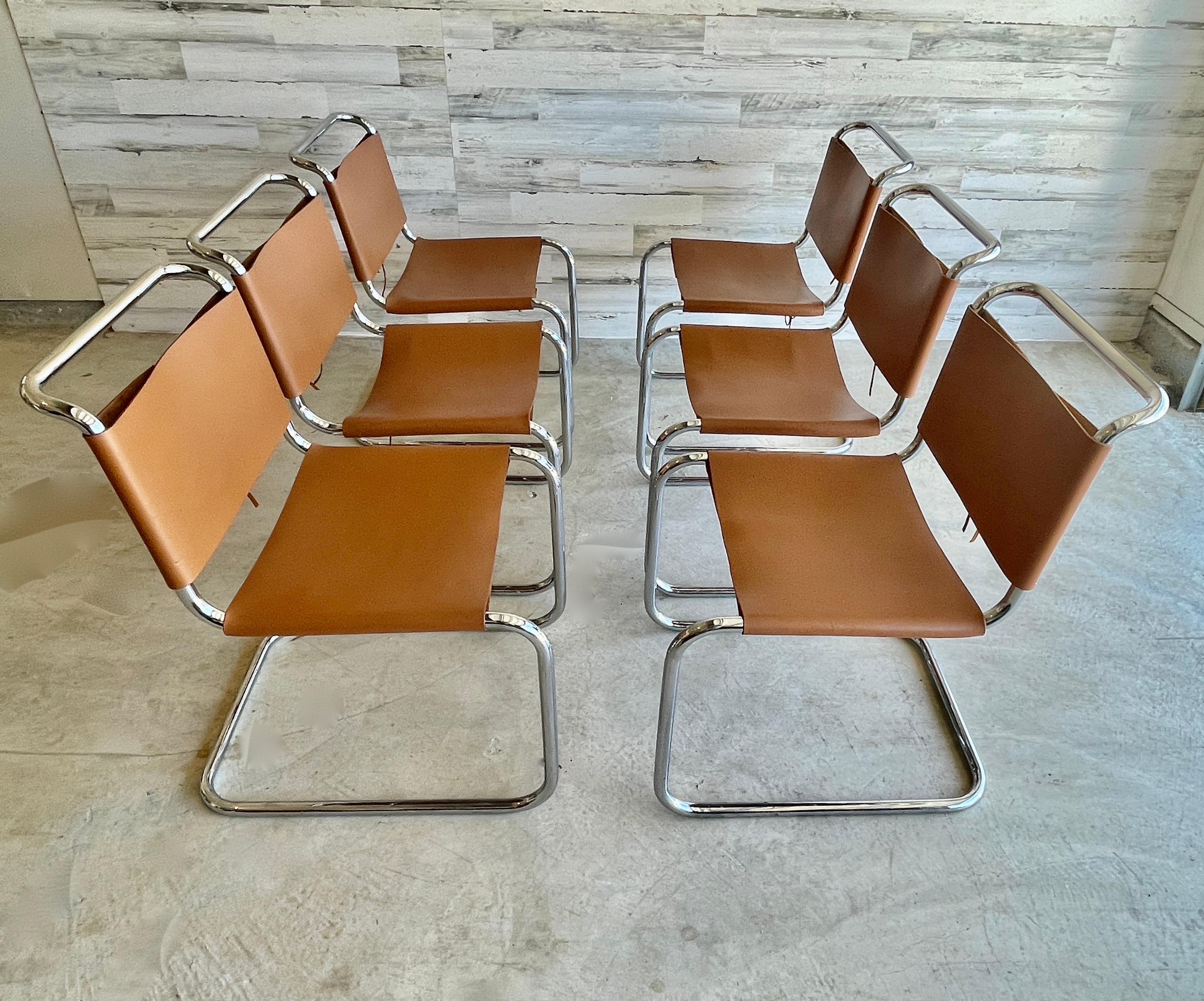 Spoleto Dining Chairs Attributed to Knoll 4