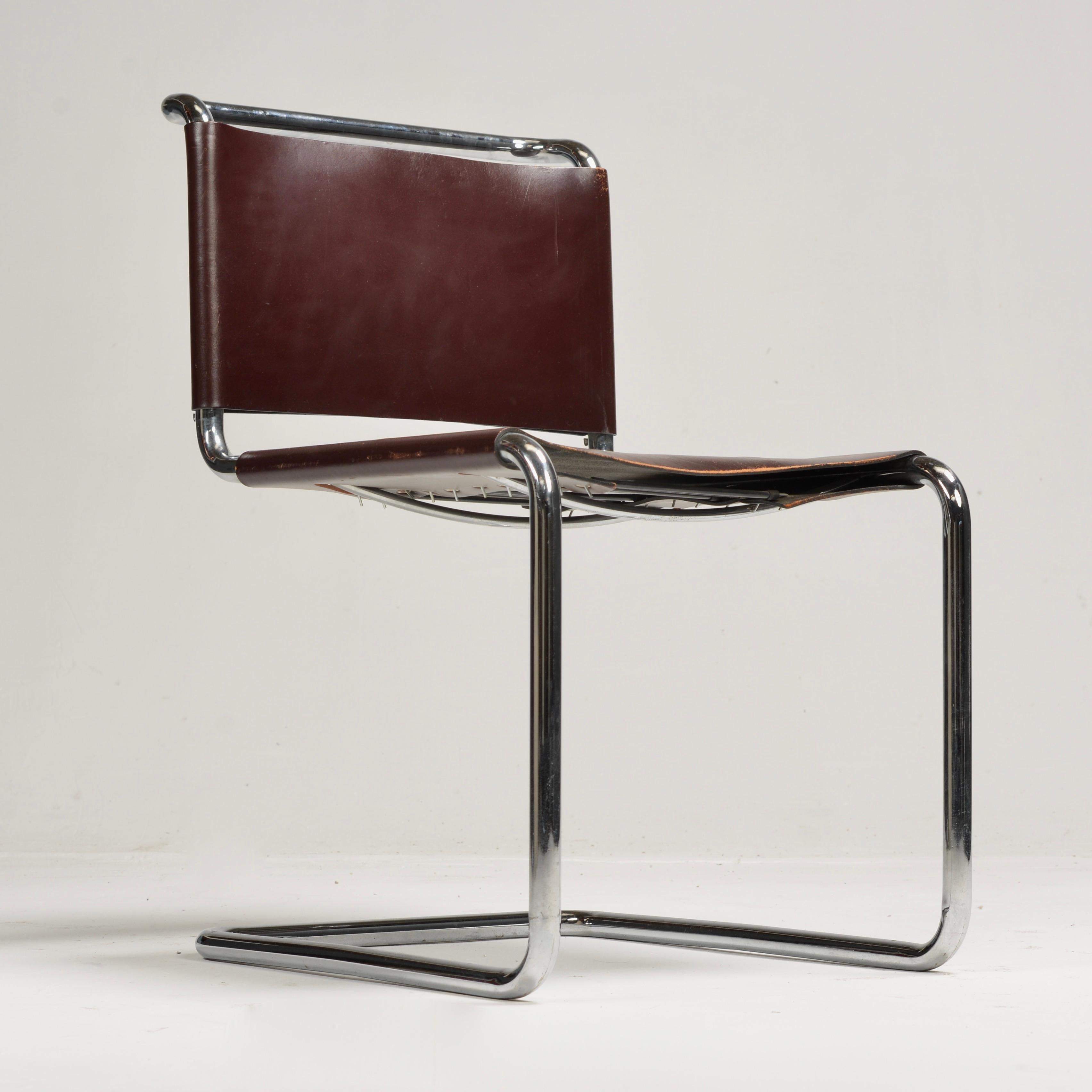 Sillas auxiliares Spoleto para Knoll International en cuero rojo caramelo en Bueno estado para la venta en Los Angeles, CA