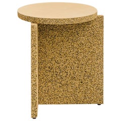 Sponge Table, Calen Knauf, Occasional Side, Tan, Painted, Foam Texture Aluminum