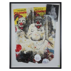 „Spook Clown Circus Life!“ von Ford Beckman 1993 Mixed-Media Abstrakter Modernist