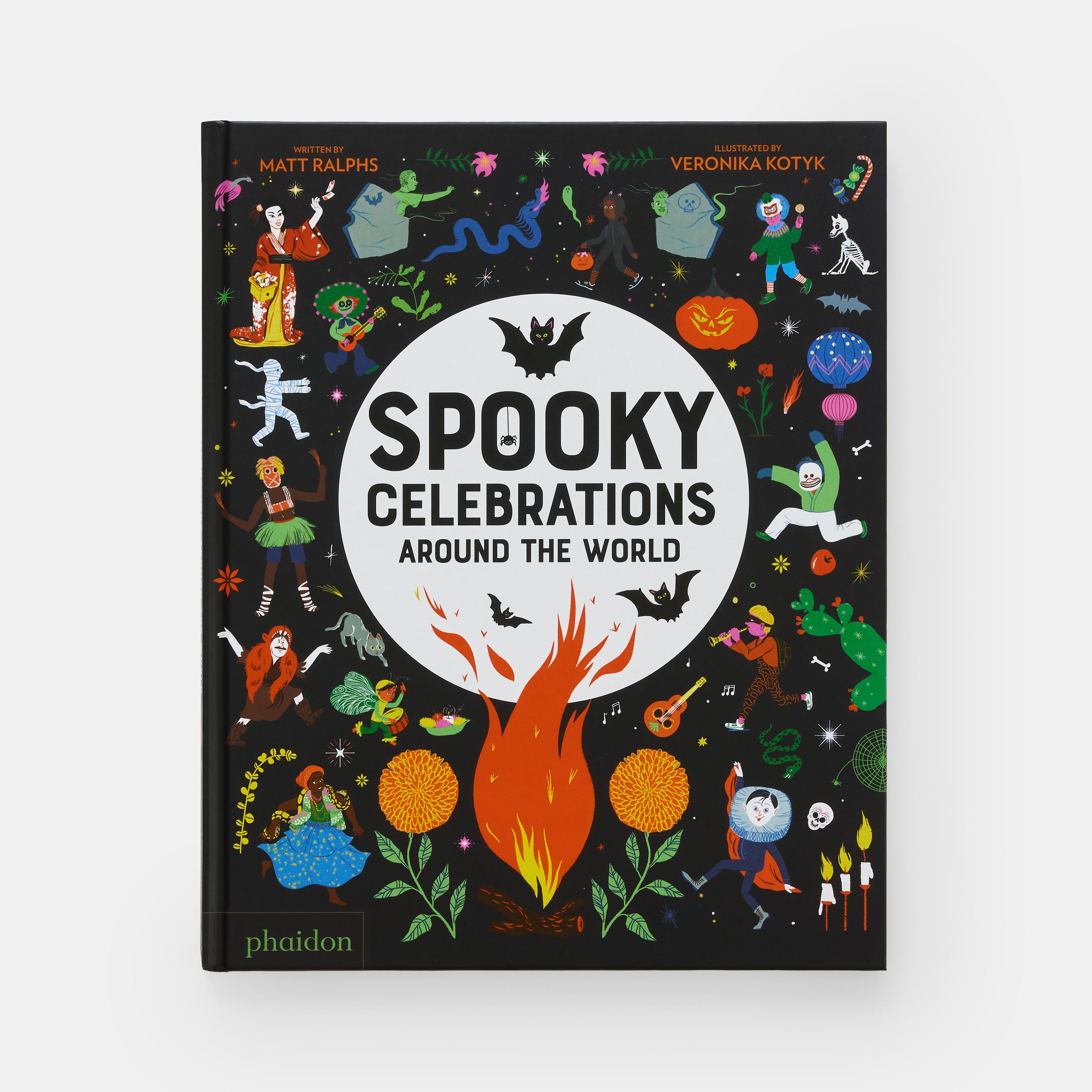 Welcome to the spookiest, and most fun, book of celebrations from around the world!

You’ll have heard of Halloween, and maybe Día de Muertos, or Obon too, but did you know there are spooky festivals all over the world?

Across every continent there