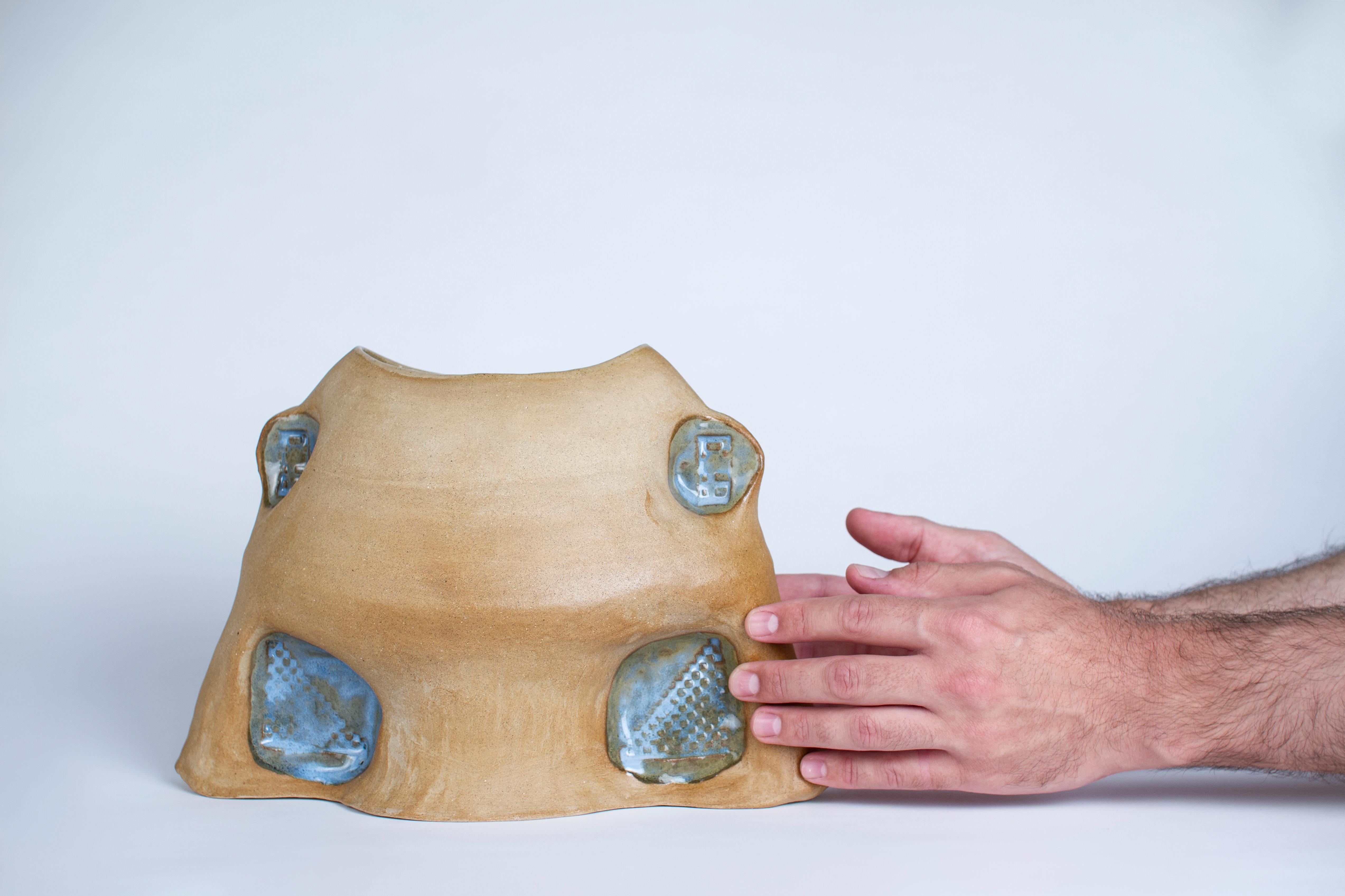 Contemporary Spool Vase by Faissal El-Malak For Sale