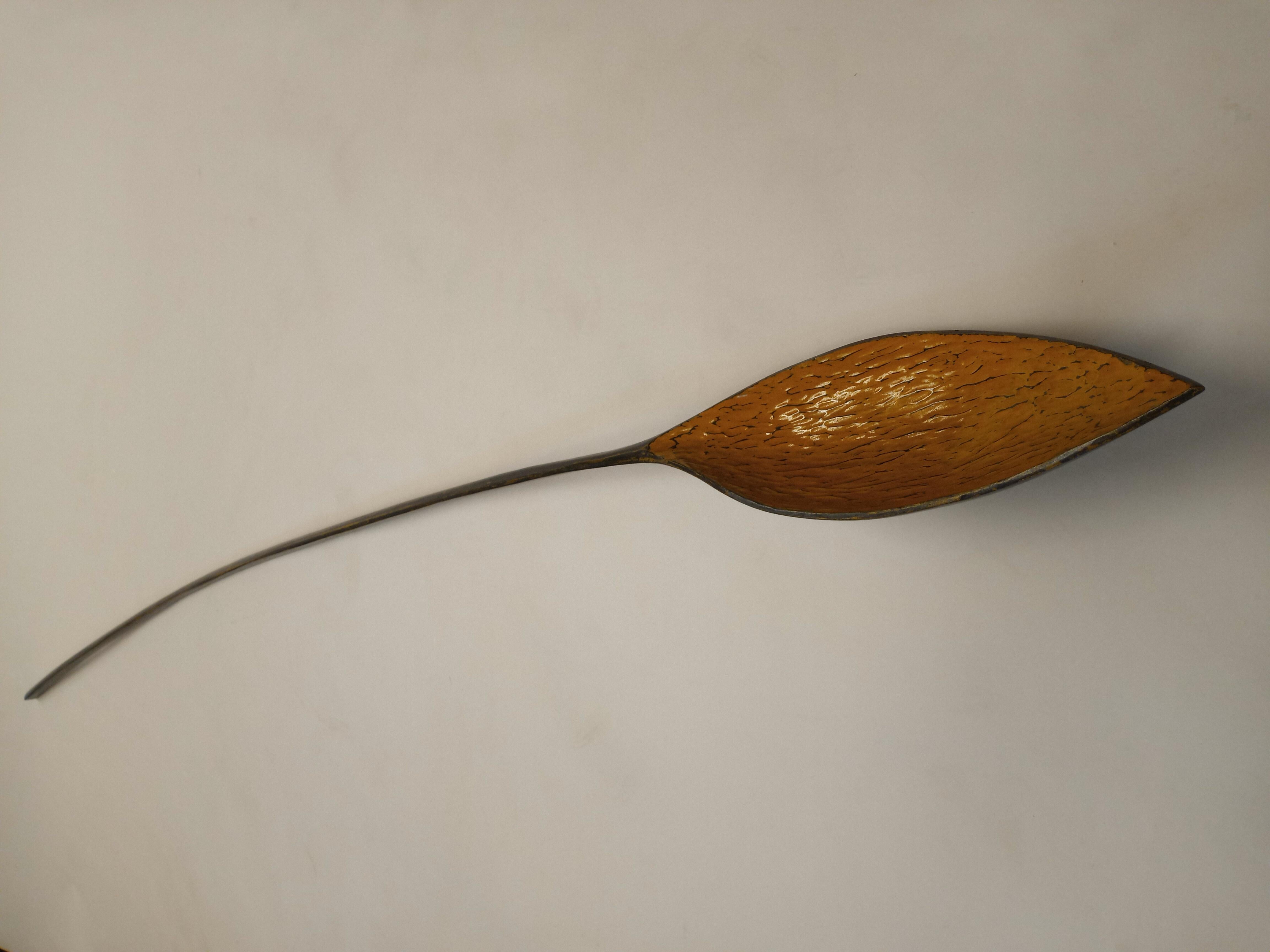 Introducing Spoon Sculpture No. 7: a captivating fusion of creativity and craftsmanship, meticulously designed to bring a touch of sophistication to your living space. Crafted with precision and passion, this exquisite piece of wall art is not just