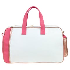 Sport Weiße & rosa Duffle Bag im Sportstil