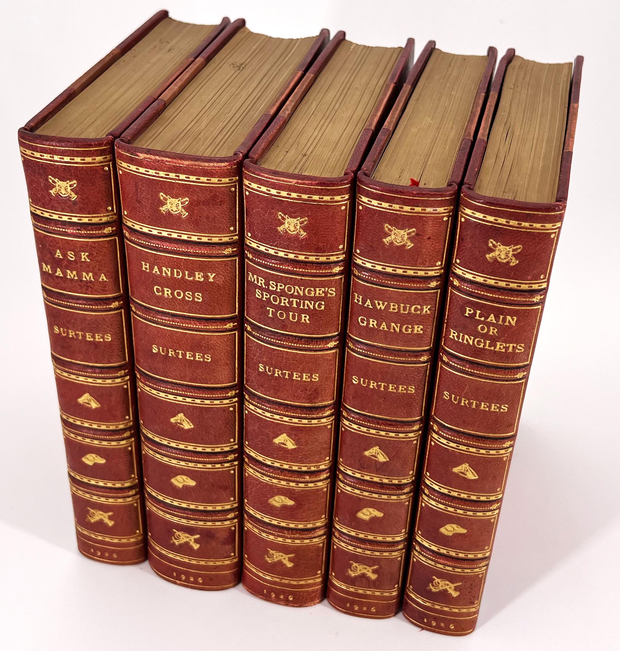 A collection of the Sporting Novels; Handley Cross; or Mr. Jerrocks's Hunt; Hawbuck Grange or The Sporting Adventures of Thomas Scott, Esq.; Mr. Sponge's Sporting Tour; Ask Mamma or The Richest Commoner in England; Plain or Ringlets?

Bath: George