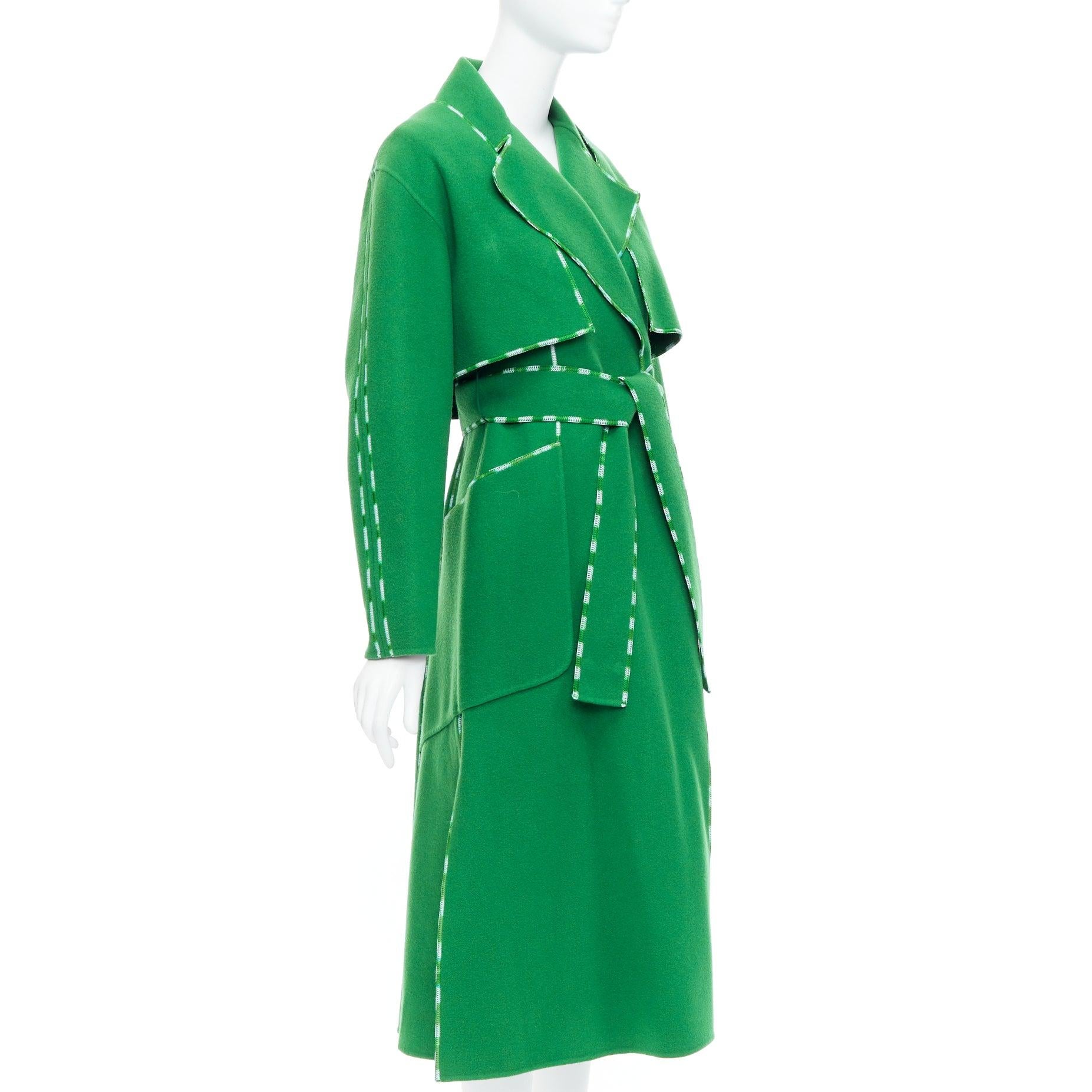 SPORTMAX Anniversary Collection handmade virgin wool cashmere coat IT34 XXS In Good Condition For Sale In Hong Kong, NT