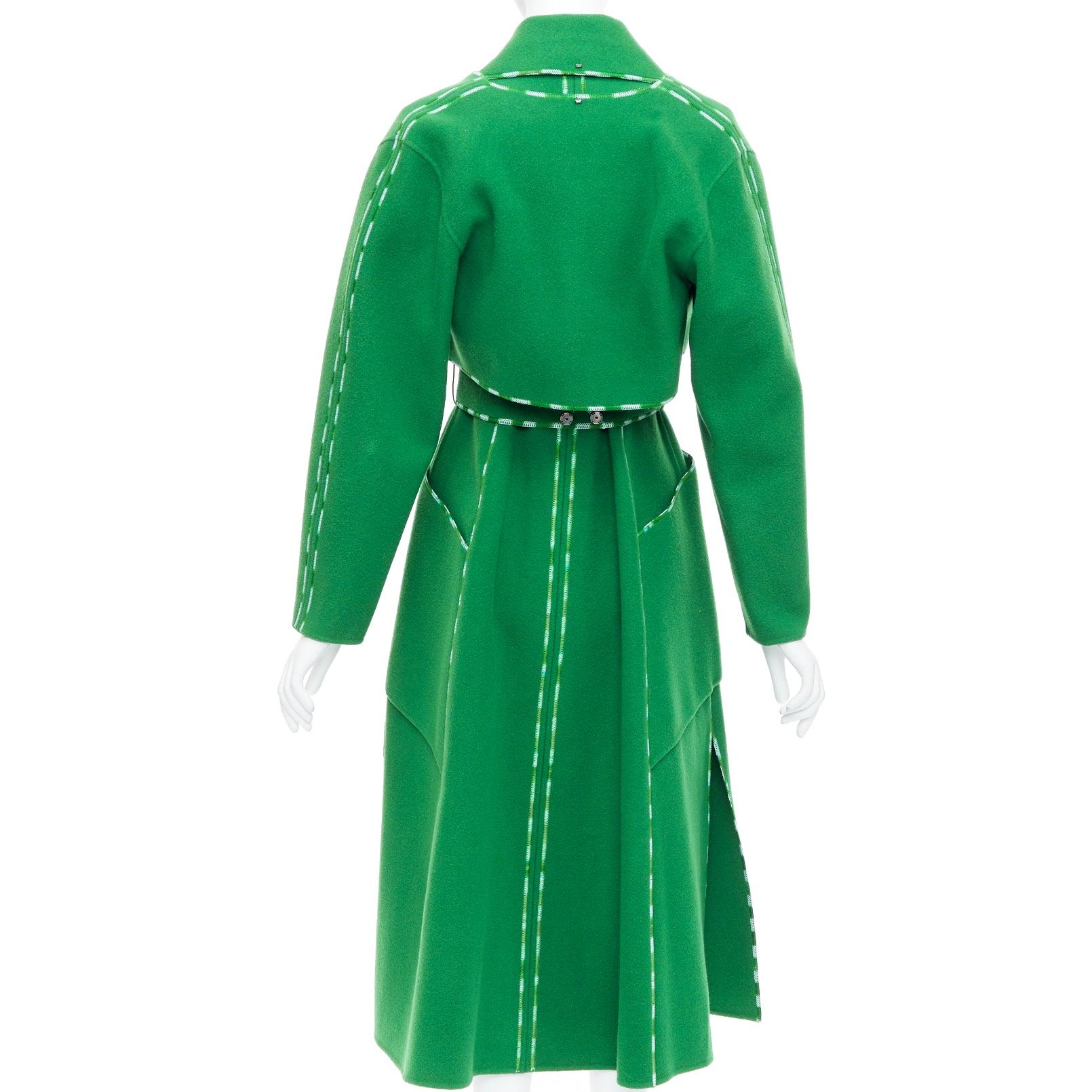 SPORTMAX Anniversary Collection handmade virgin wool cashmere coat IT34 XXS For Sale 1