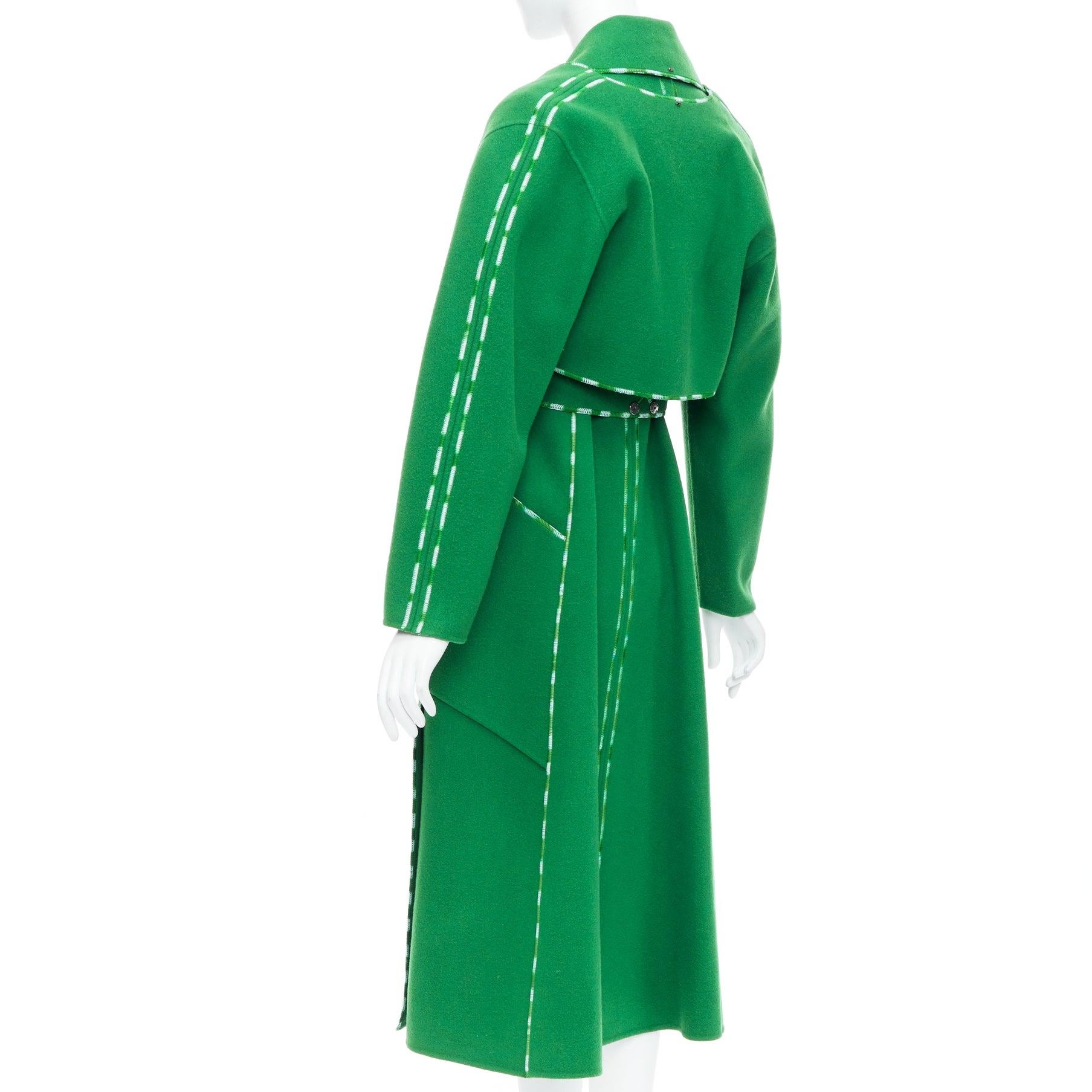 SPORTMAX Anniversary Collection handmade virgin wool cashmere coat IT34 XXS For Sale 2