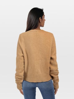 Sportmax Beige Wool Distressed Jumper Size M