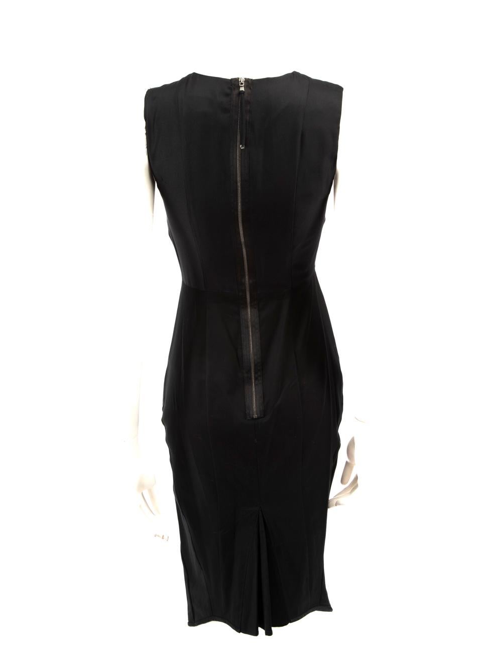 Sportmax Schwarzes Bodycon-Midikleid mit Pantoletten Größe XS im Zustand „Gut“ im Angebot in London, GB