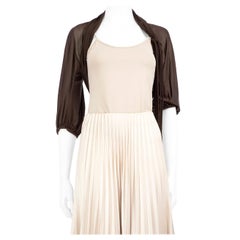 Sportmax Bolero di seta marrone taglia M.