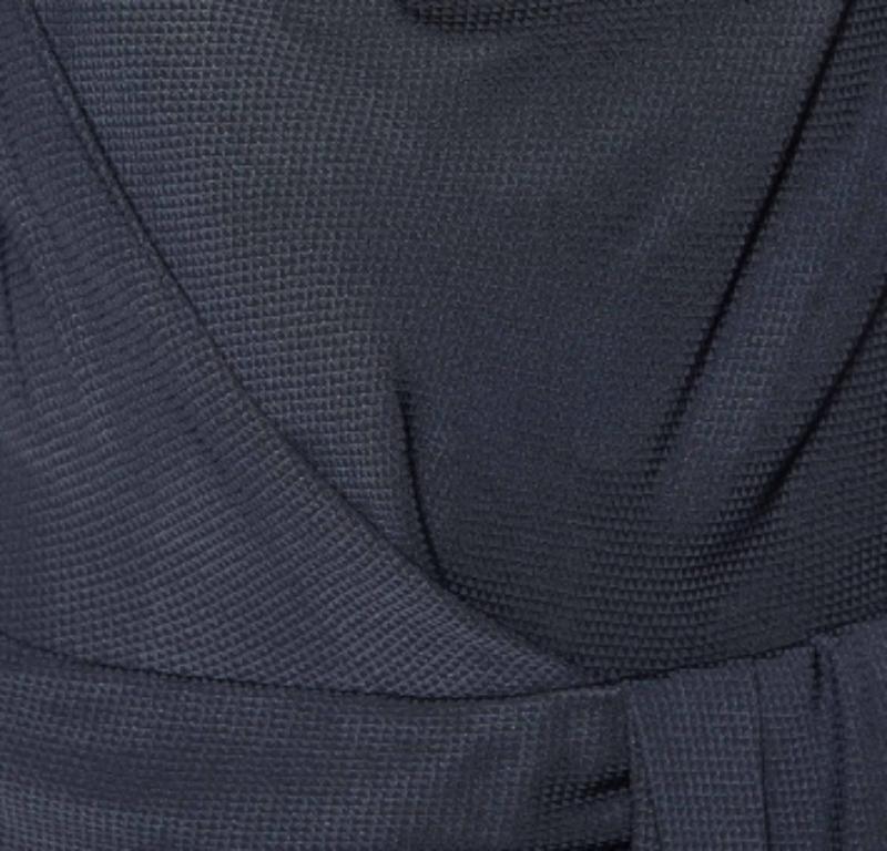 Sportmax Charcoal Grey Drapiertes Minikleid aus Wolle und Seide L im Zustand „Gut“ im Angebot in Dubai, Al Qouz 2