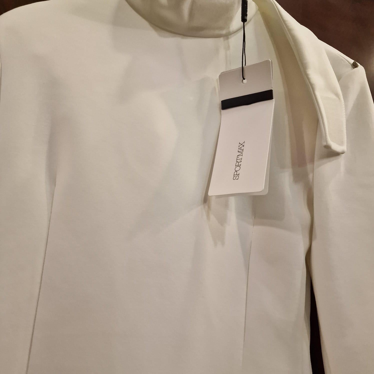 Italian Long white dress from Sportmax 024, new without any wear 1