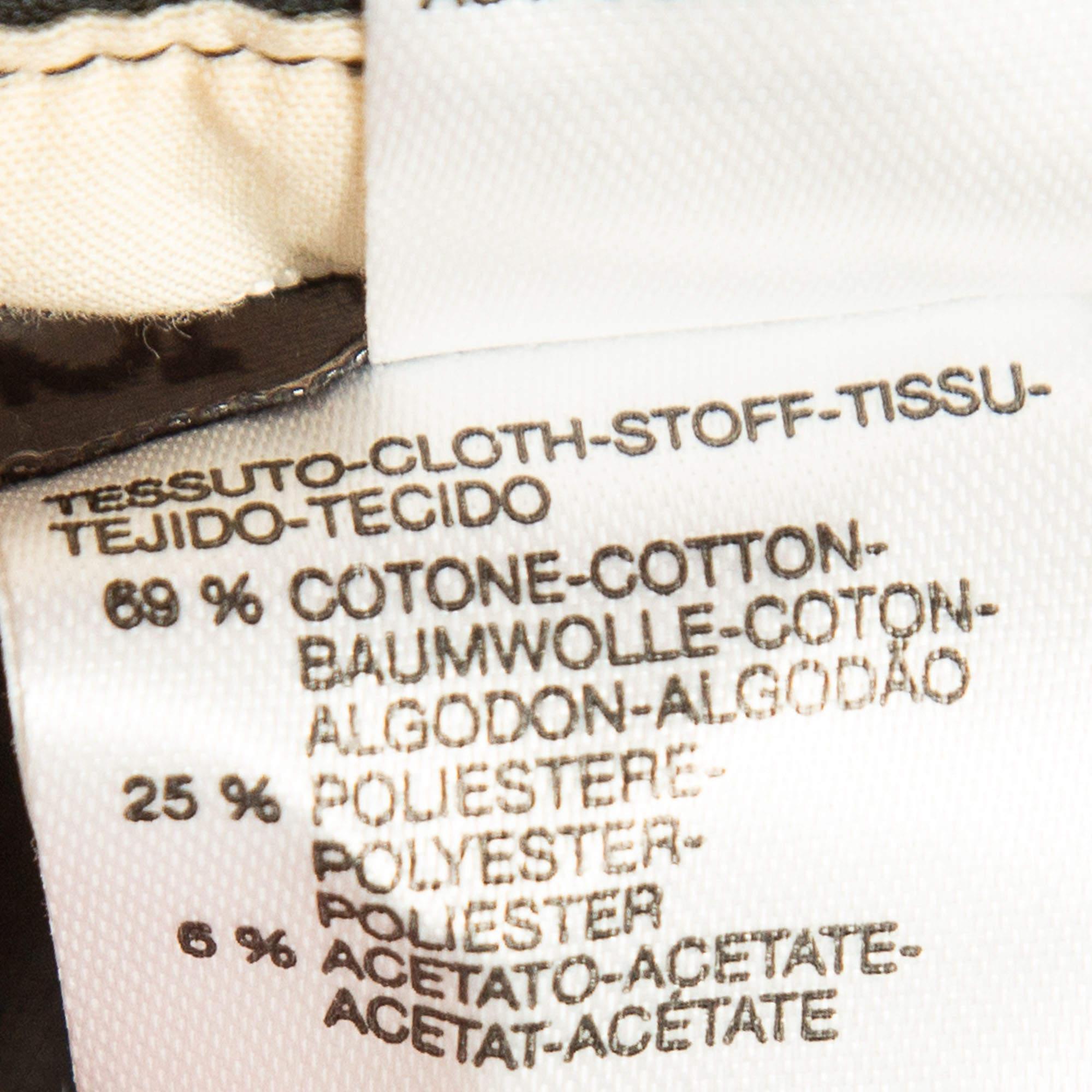 Sportmax Maxi gonna a righe crema/nera in misto cotone con balze M. in vendita 2