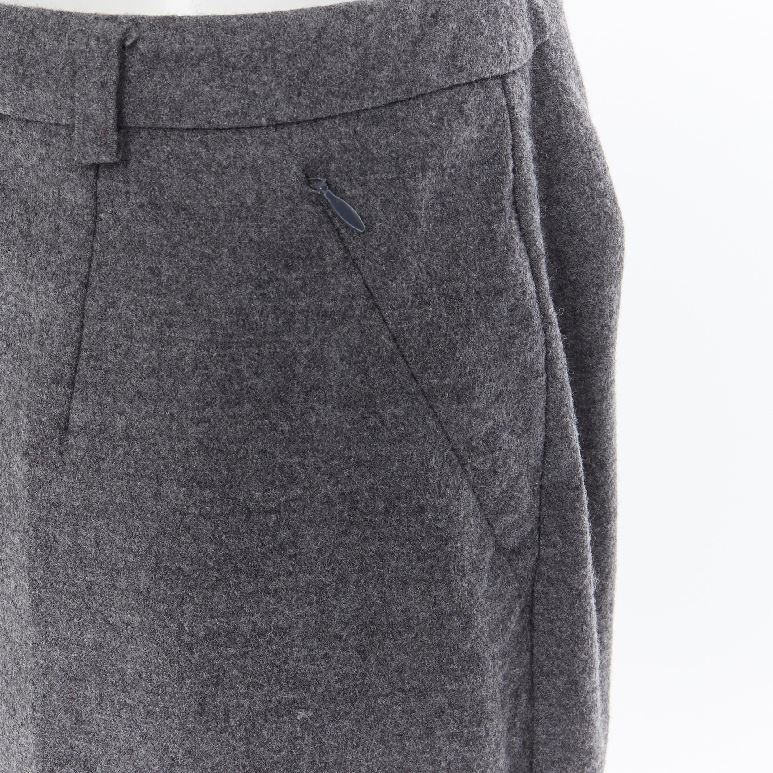 Mode Pantalons Pantalons en laine Reken Maar Pantalon en laine gris clair style classique 