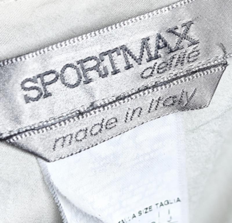 Sportmax - Robe plissée en coton imprimé multicolore  M Pour femmes en vente