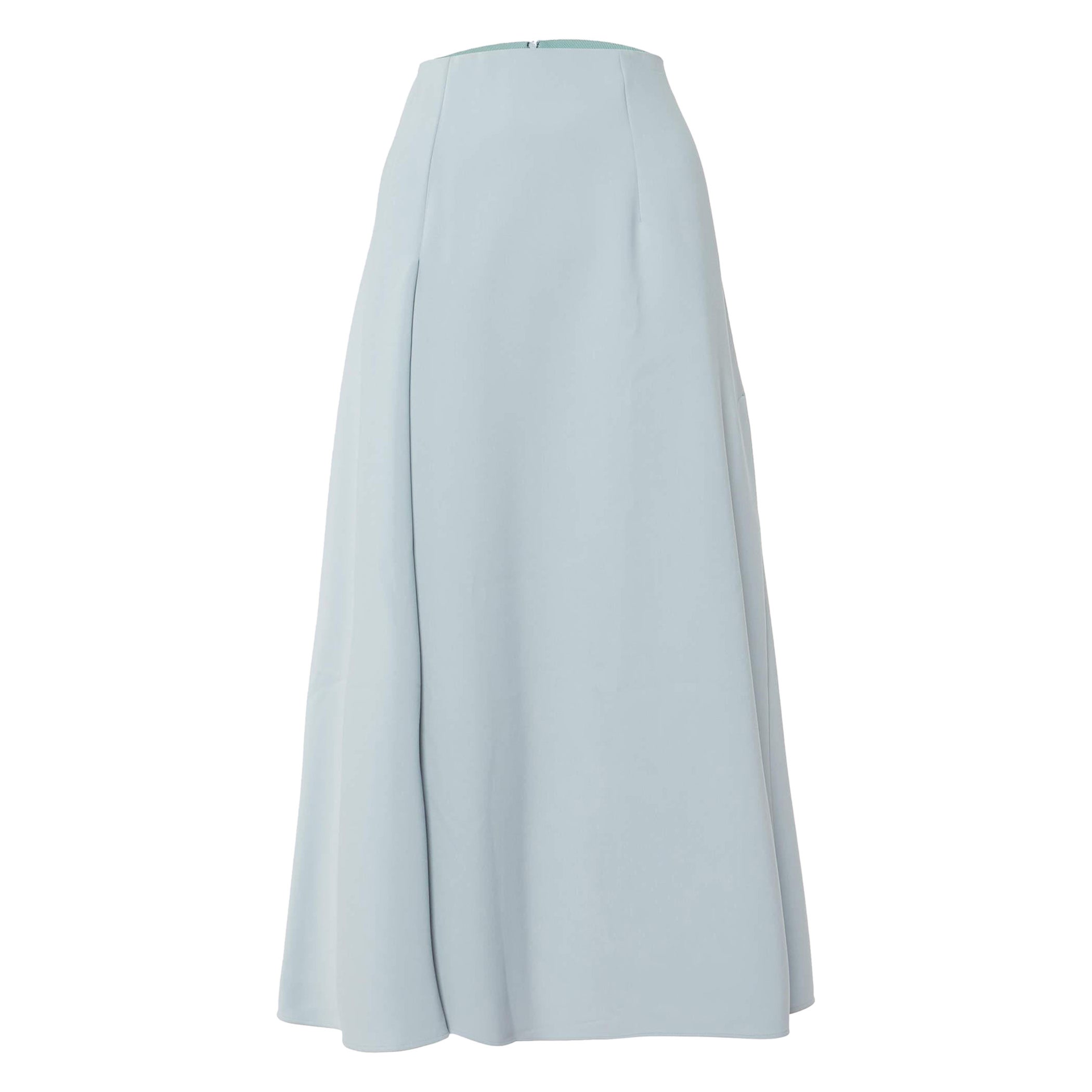 Sportmax Gonna midi in crêpe blu pallido L.A. in vendita