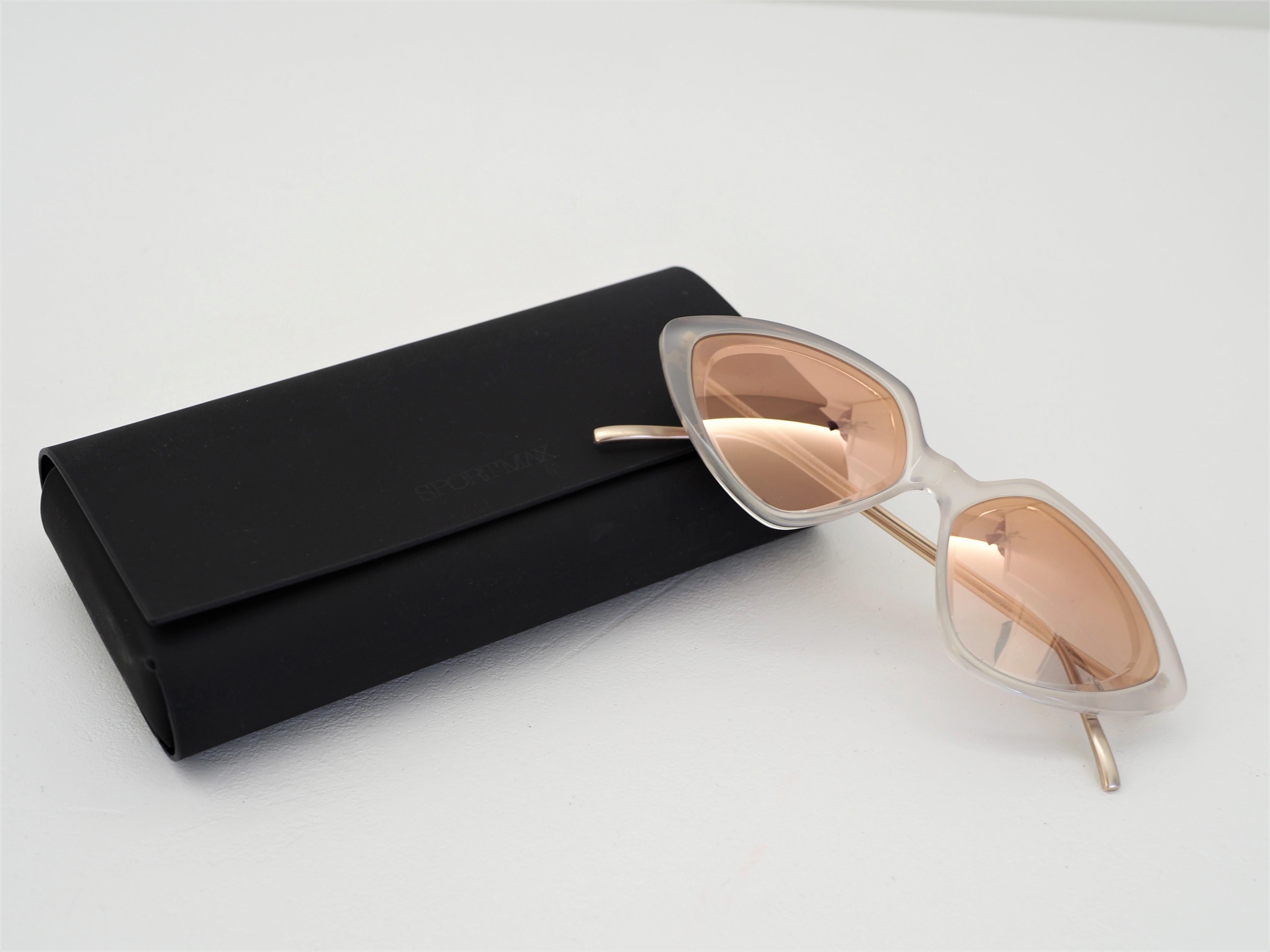 Sportmax - Lunettes de soleil roses en vente 2