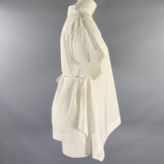 SPORTMAX Size 0 White Cotton Blouse
