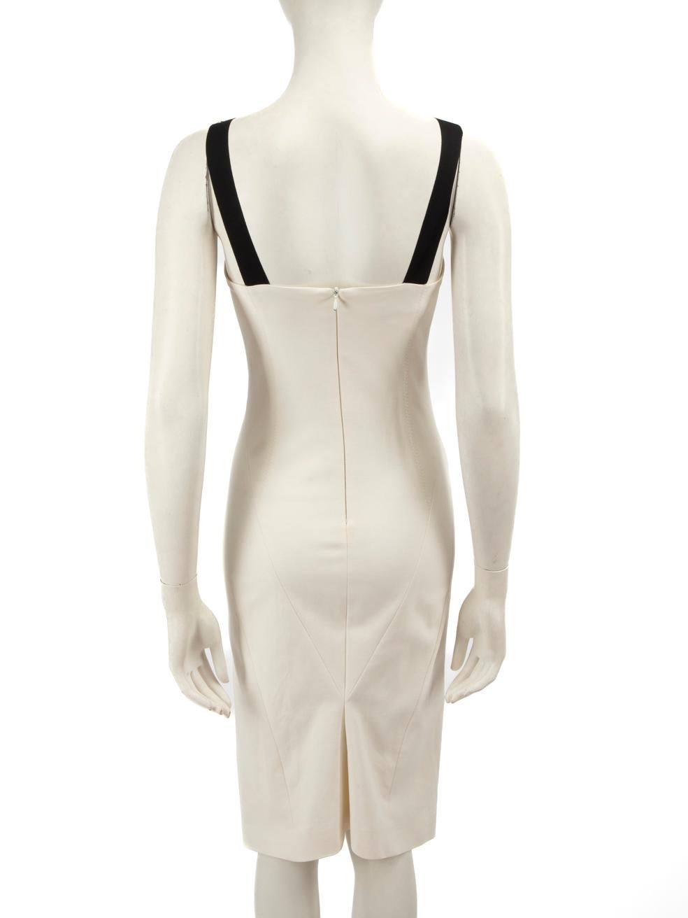 Sportmax White V-Neck Midi Dress Size XS In Good Condition For Sale In London, GB