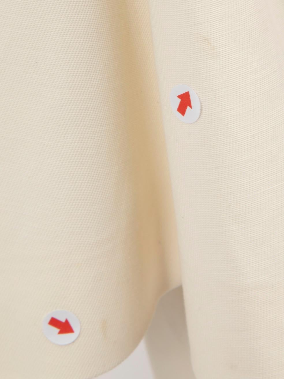 Sportmax White V-Neck Midi Dress Size XS For Sale 4