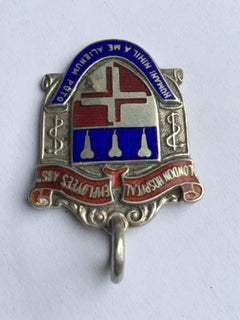 Sports Enamel or Silver Vintage Medal Pendant
