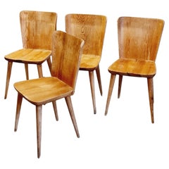 Vintage Sportstugemöbler, chairs in pine, model 510, Svensk Fur, Scandinavian Modern
