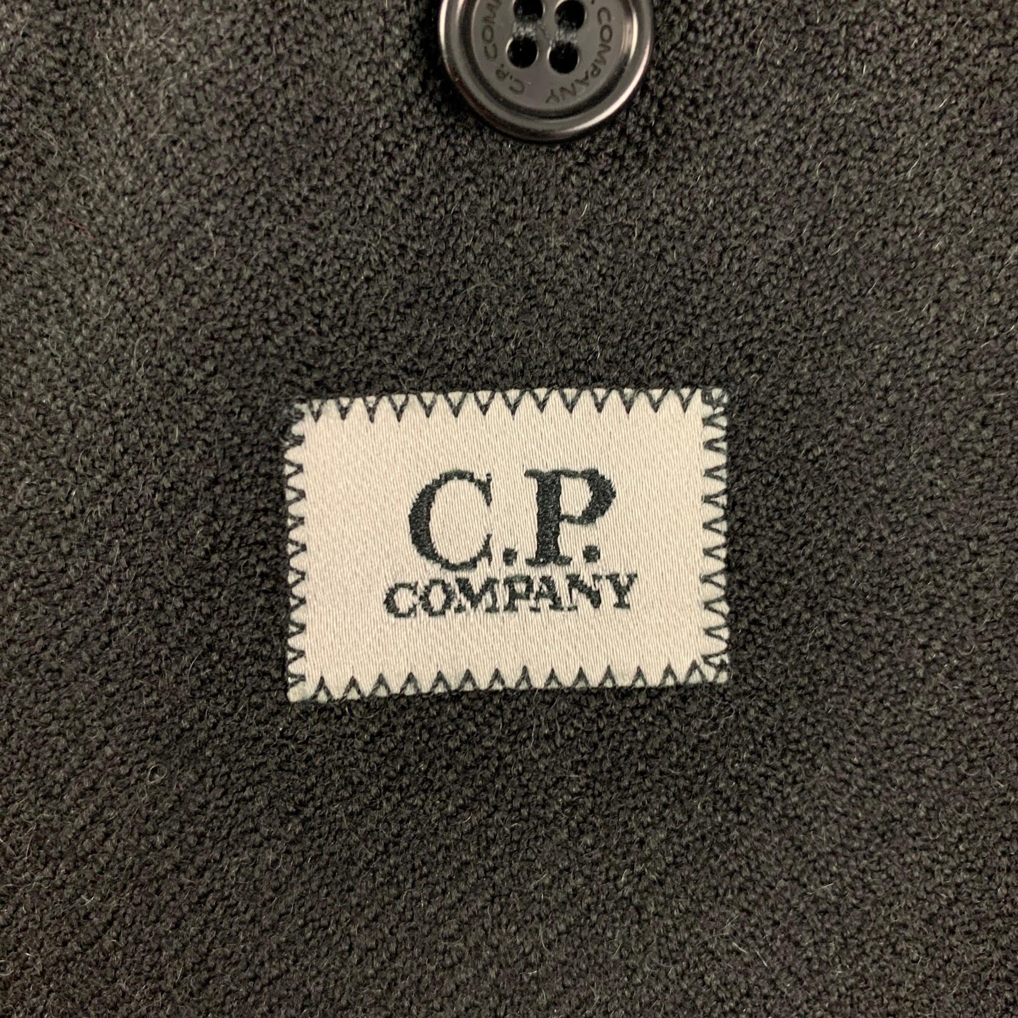 SPORTSWEAR COMPANY S.P.A. Size 38 Black Herringbone Wool Sport Coat In Good Condition In San Francisco, CA