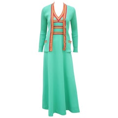 Sporty Giamo Knits Maxi Dress & Cardigan, 1970’s