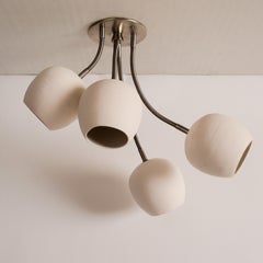 Spot Bouquet: Handmade Solid Ceramic 4-Shade Chandelier Ceiling Light