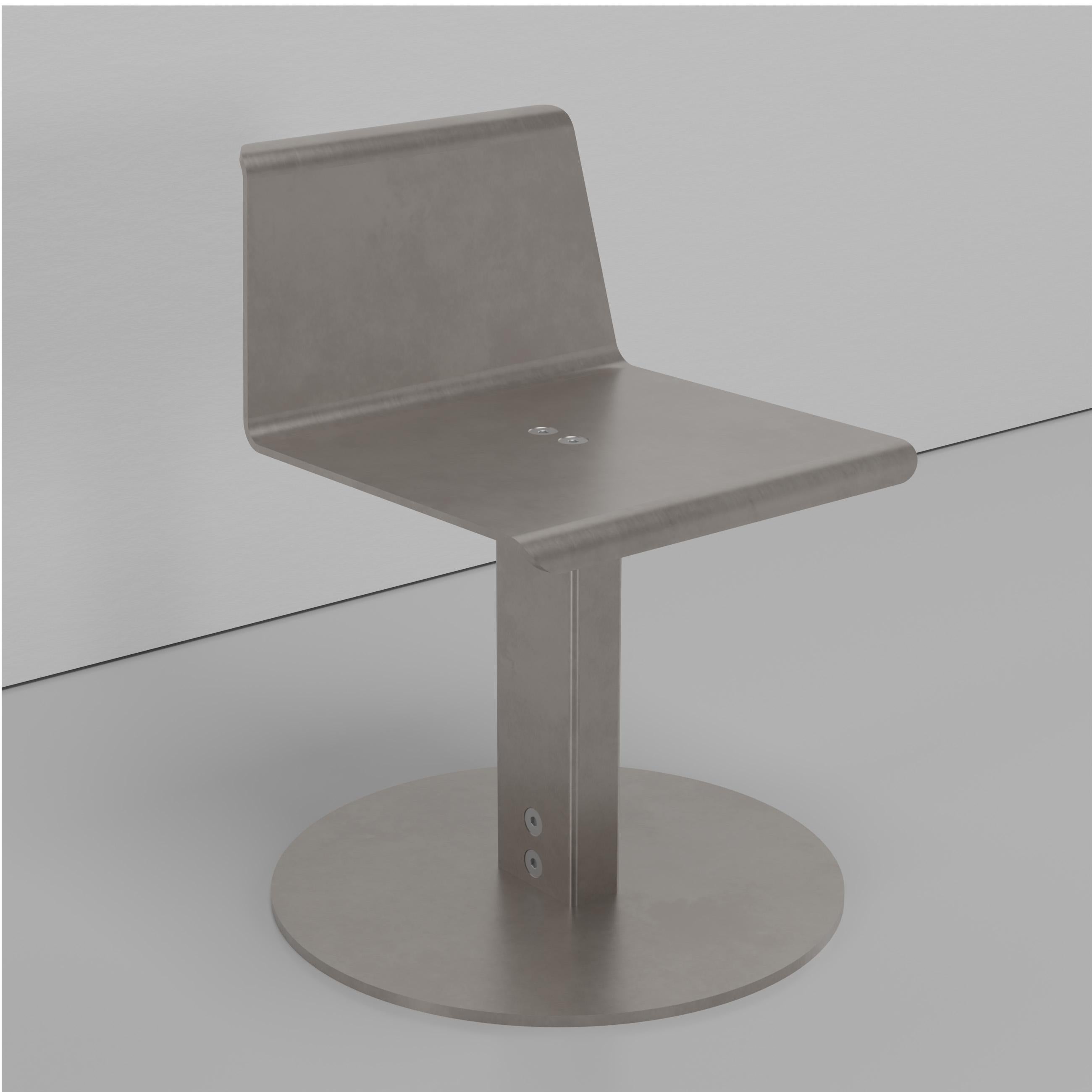 Galvanizzato Sedia Spot in alluminio fresato e cerato di Jonathan Nesci in vendita