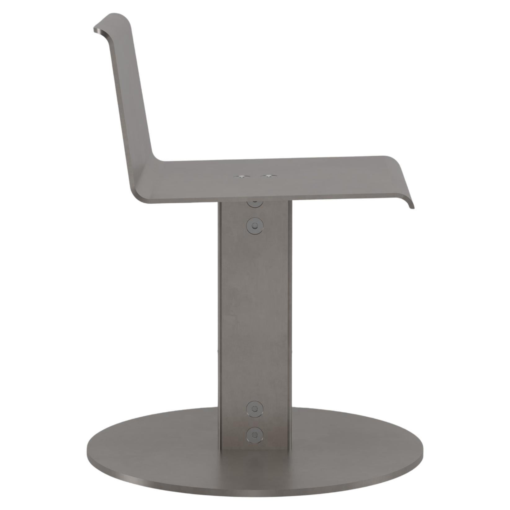 Chaise d'appoint Spot en aluminium fraisé et ciré par Jonathan Nesci