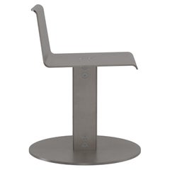 Spot beistellstuhl aus gefrästem und gewachstem aluminium von Jonathan Nesci