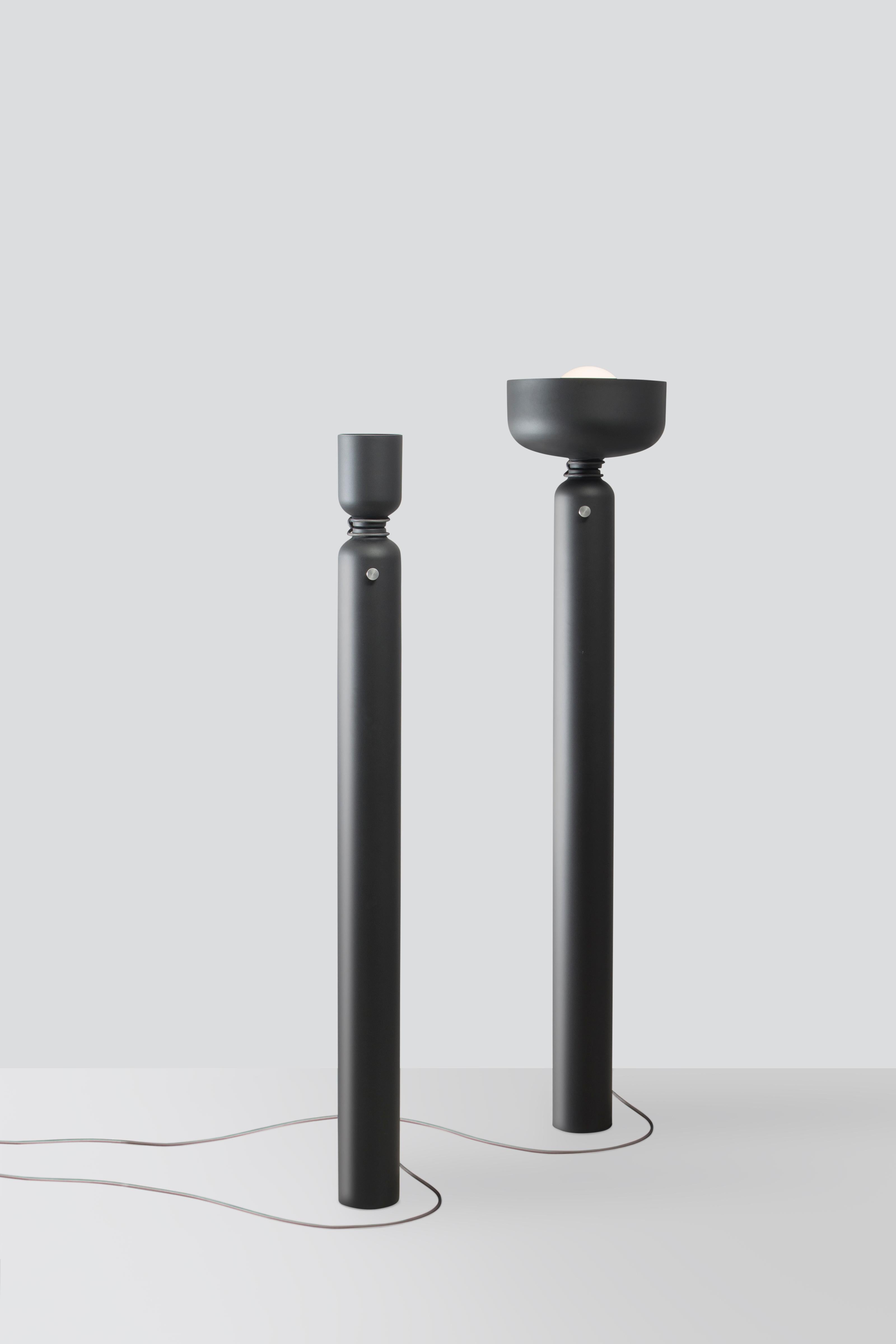 Aluminium Volumes de lampadaire D « noir » en vente