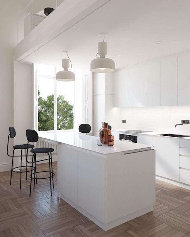 Aluminium Volumes Spotlight BB, suspension noire en vente