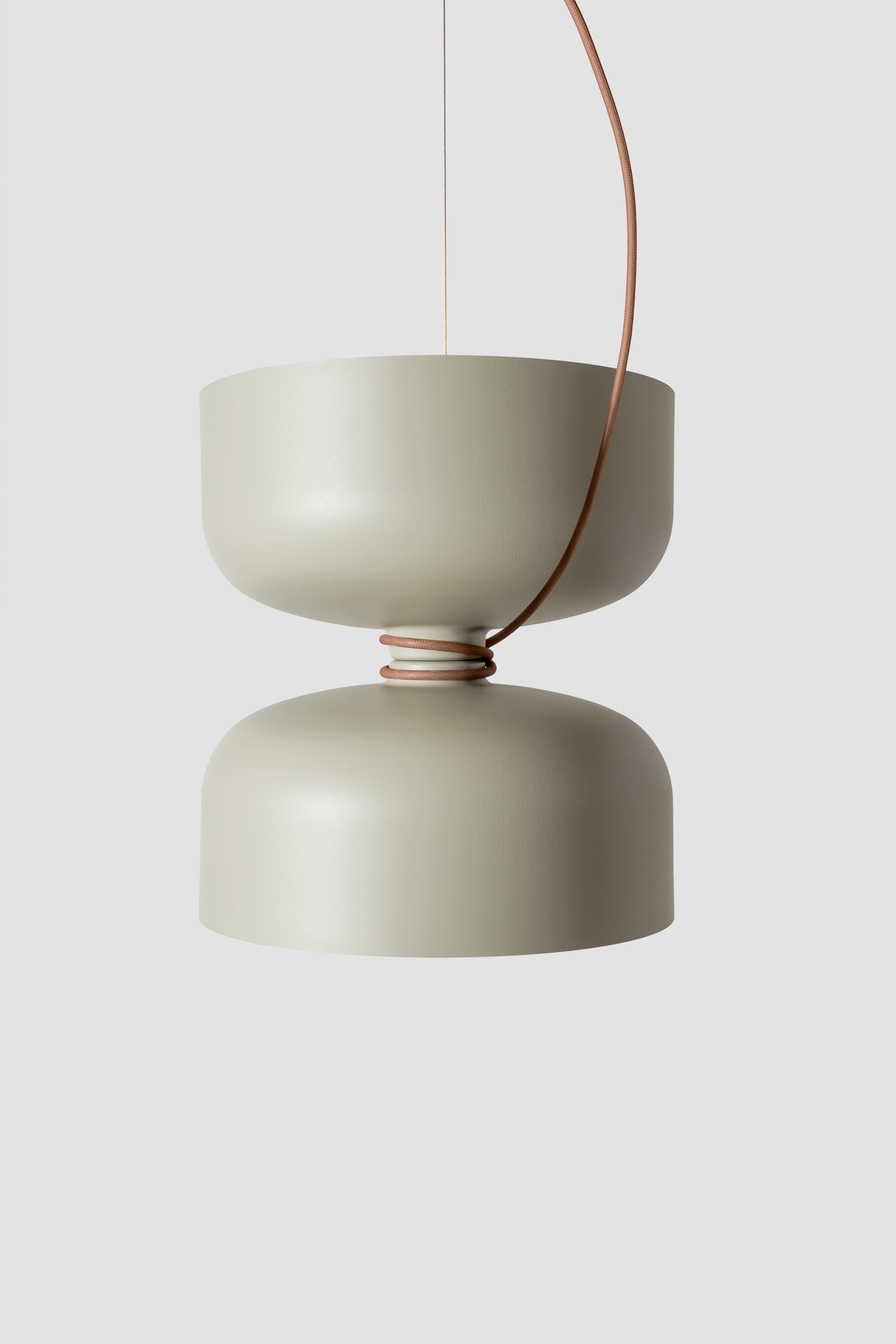 Organic Modern Spotlight Volumes, Pendant BB 'vanilla' For Sale