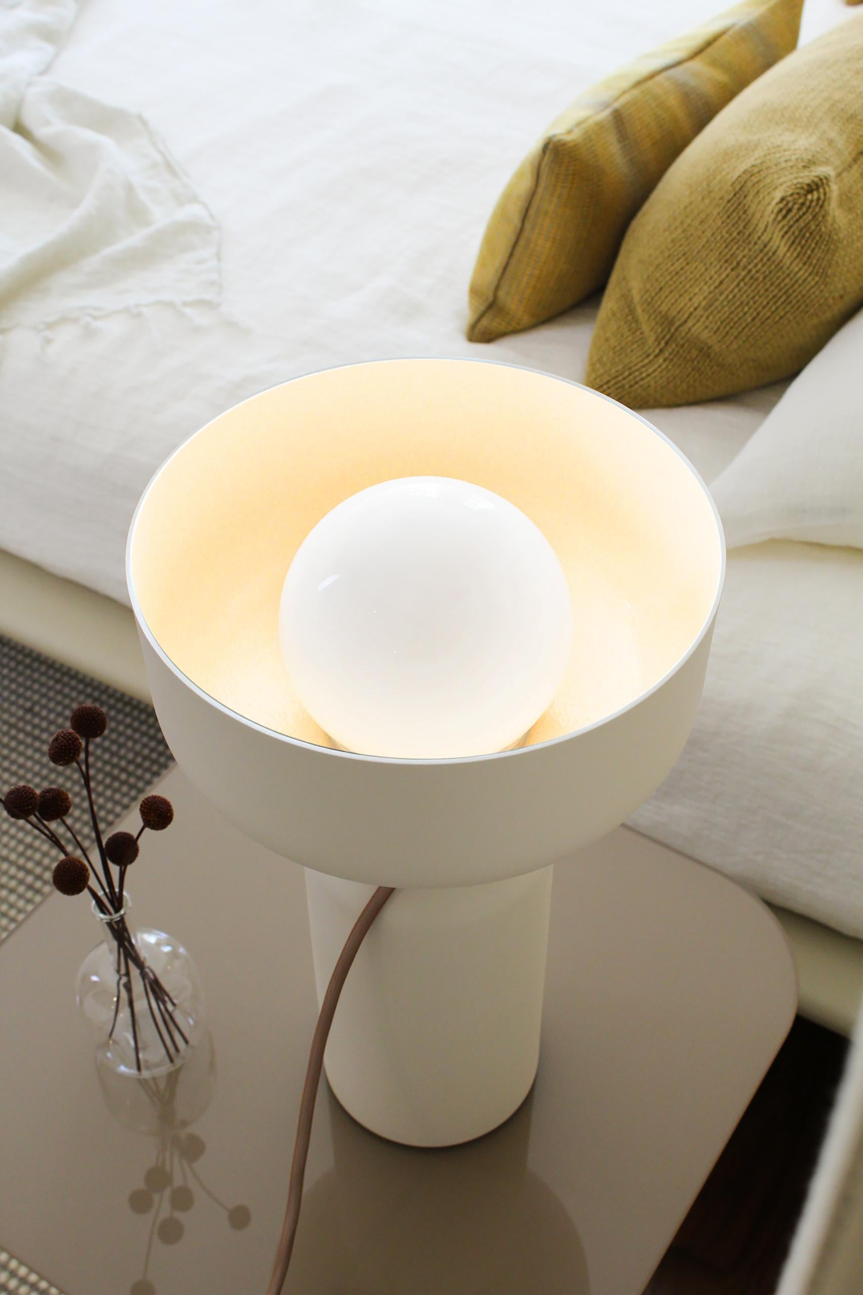 Organic Modern Spotlight Volumes, Table Lamp BB, 'Vanilla' For Sale