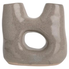 Spotted Gray Duality No. 03 Stoneware Vase by Camila Apaez