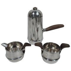 Set da caffè a 3 pezzi in argento Spratling Mid-Century Modern Sterling Silver