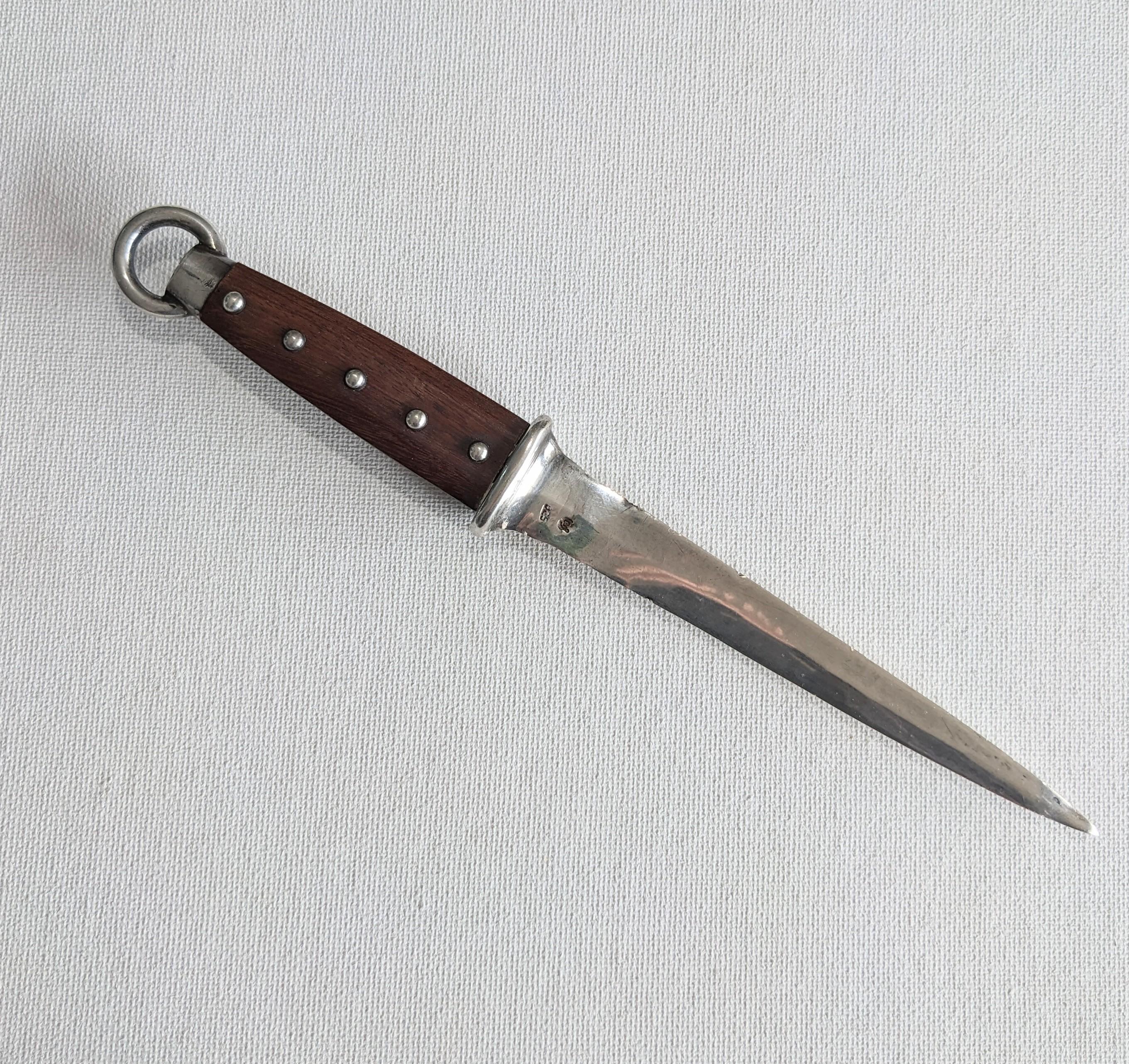 Spratling Sterling and Wood Letter Opener In Good Condition For Sale In New York, NY