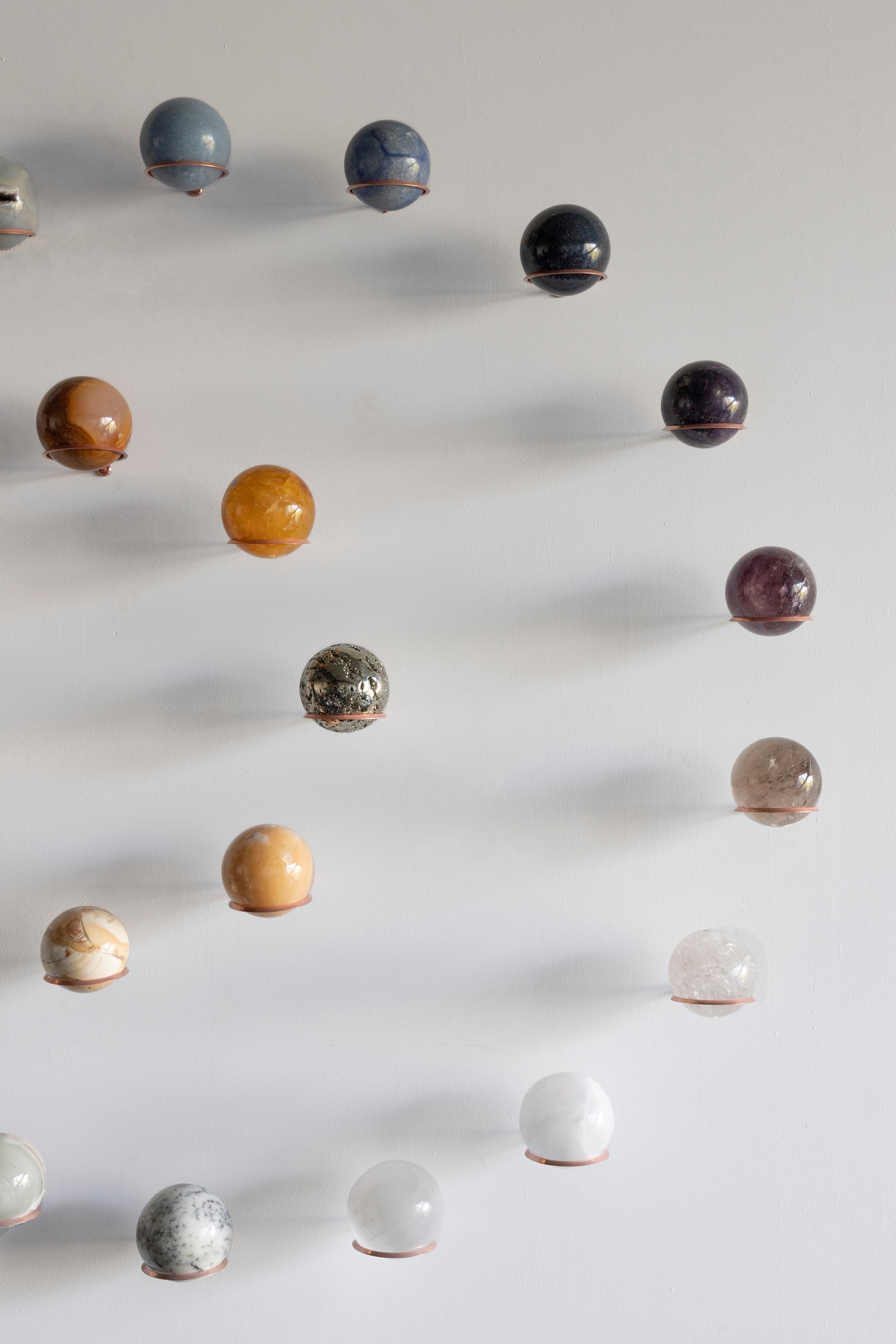 XXI secolo e contemporaneo Sprawling Galaxies I - Sten Studio - Scultura da parete con pietre naturali in vendita