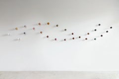 Sprawling Galaxies II - Sten Studio - Wall sculpture with natural stones