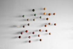 Sprawling Galaxies VI - Sten Studio - Wall sculpture with natural stones