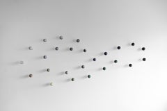 Sprawling Galaxies XI - Sten Studio - Wall sculpture with natural stones