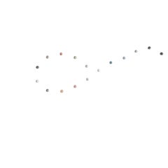 Sprawling Galaxies XVI - Sten Studio - Wall installation with natural stones