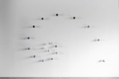Sprawling Galaxies XVII - Sten Studio - Wall sculpture with natural stones