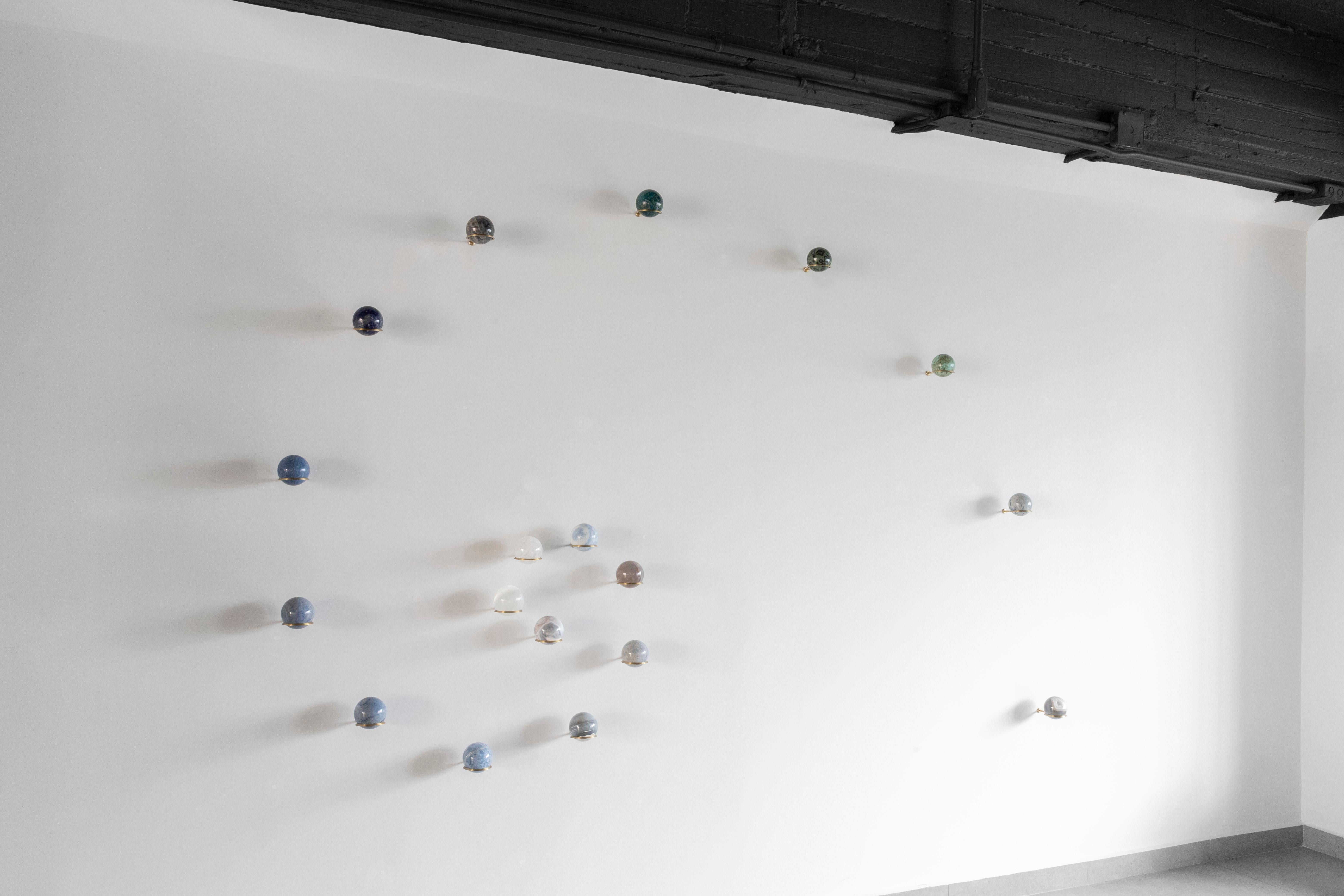 Mexican Sprawling Galaxies XVII - Sten Studio - Wall sculpture with natural stones For Sale