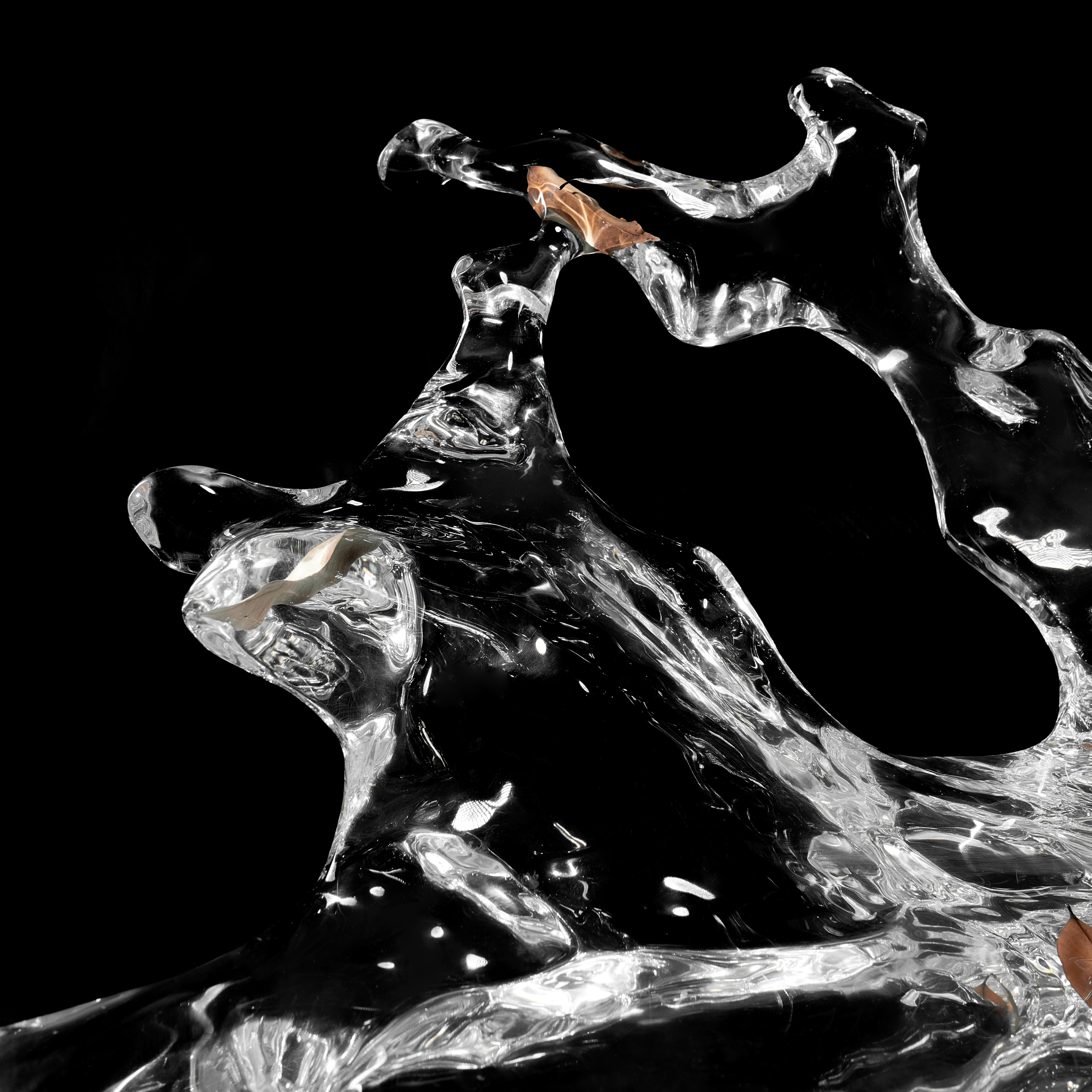 XXIe siècle et contemporain Fauteuil de salon spray en cristal par GORDON GU en vente