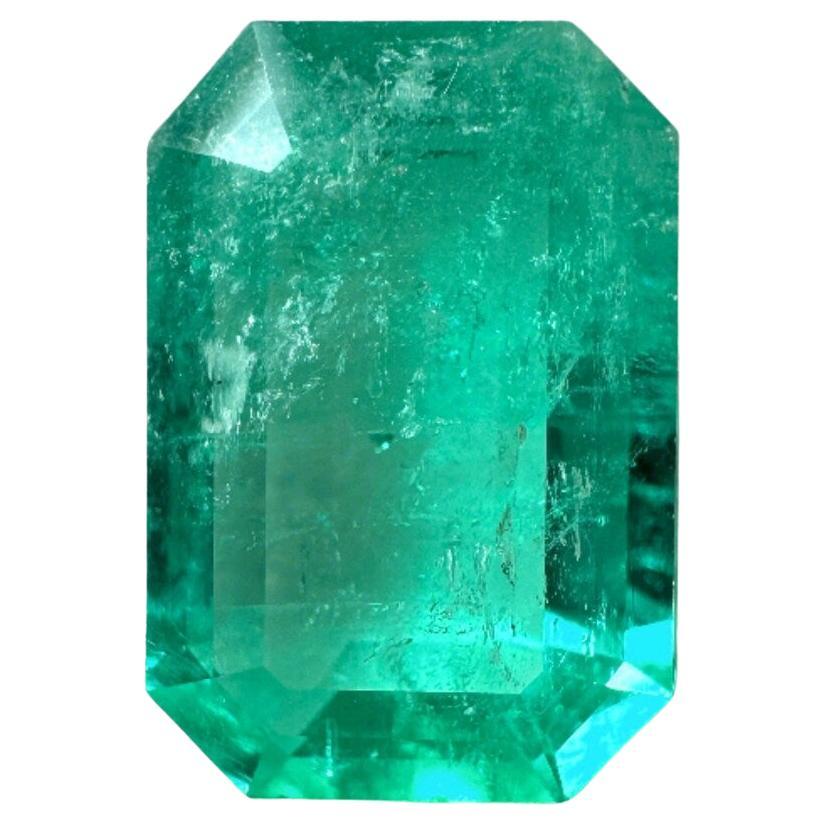 Gema Esmeralda Colombiana Corte Esmeralda Verde de 4,89 Quilates - Piedra de Nacimiento de Mayo